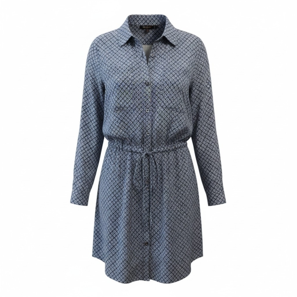 Max Jeans Blue Floral Shirt Dress